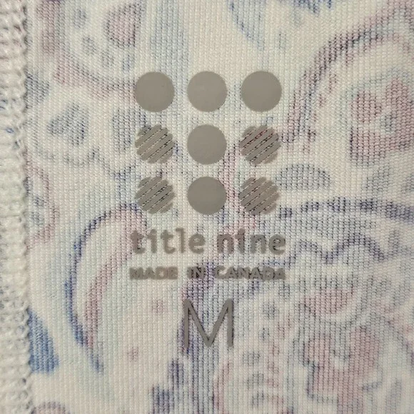 Title Nine Dress M Floral Paisley Pocket Athleisure Beach Pickleball Tennis Prep - Picture 6 of 15